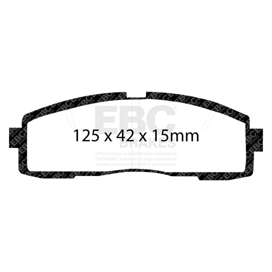EBC ULTIMAX2 Rear Brake Pad Set Lexus