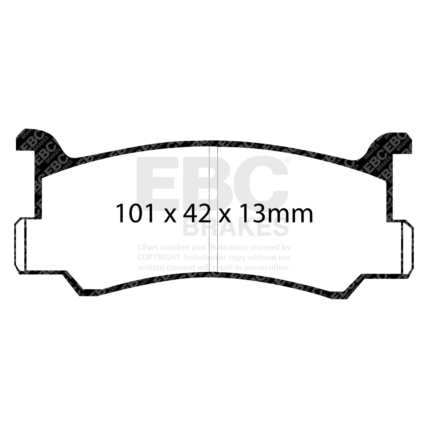 EBC GREENSTUFF Brake Pad Set Rear Ford (South Africa) Mazda