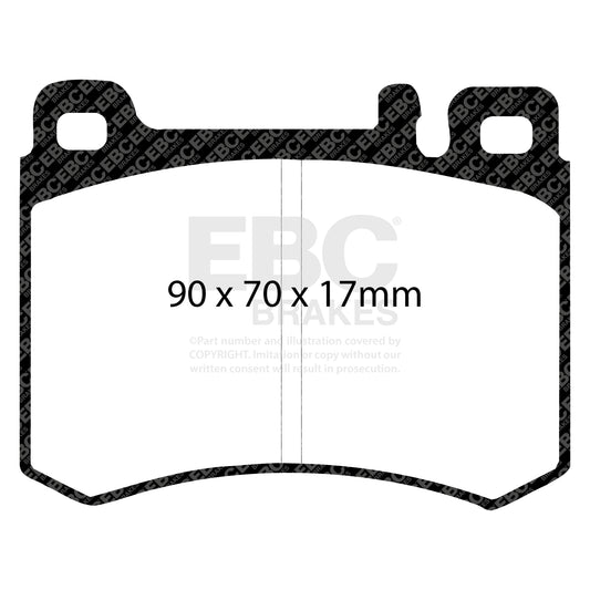 EBC Zestaw klocków hamulcowych ULTIMAX2 przód Mercedes-Benz 0014200820