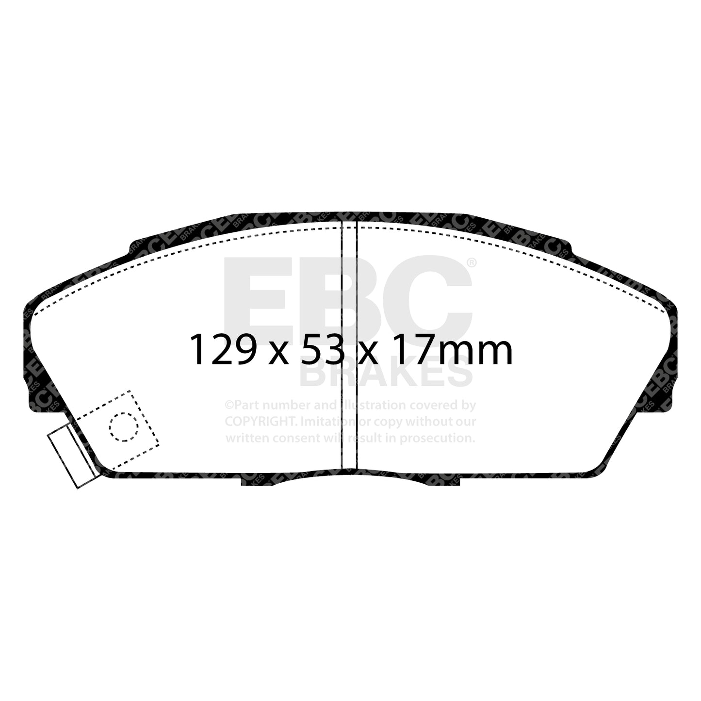 EBC Zestaw klocków hamulcowych ULTIMAX2 przód Honda 45022SE0G10 45022SK7010