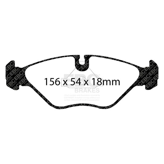 EBC GREENSTUFF Front Brake Pad Kit Saab 4839700 8968976