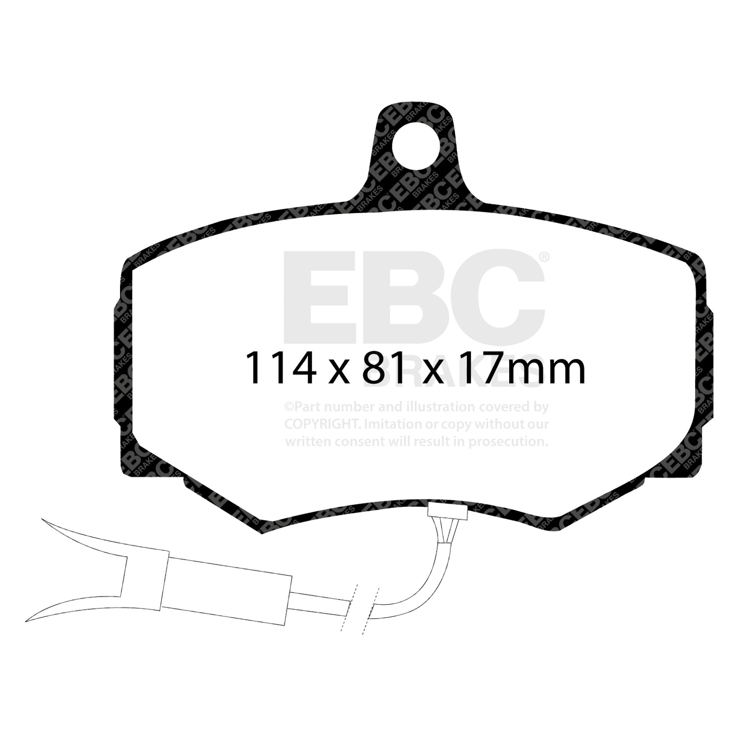 EBC ULTIMAX2 Front Brake Pad Set Daimler Jaguar JLM1281