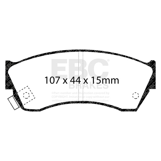 EBC GREENSTUFF Front Brake Pad Set Subaru Suzuki Tata