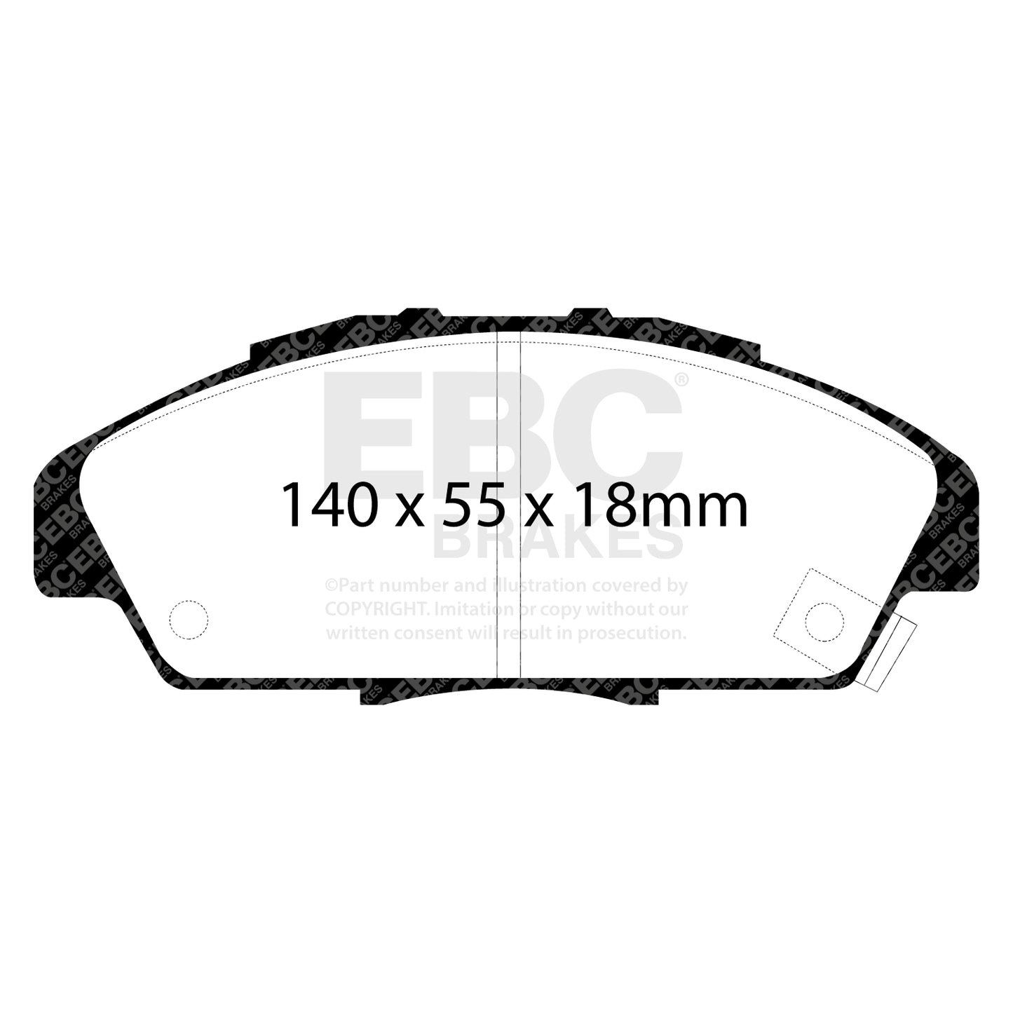 EBC Zestaw klocków hamulcowych ULTIMAX2 przód Honda 45022SM2000 45022SM4G01