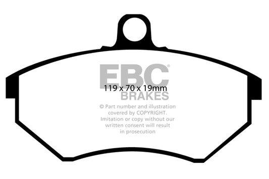 EBC GREENSTUFF Front Brake Pad Set Seat Volkswagen 8E0698151