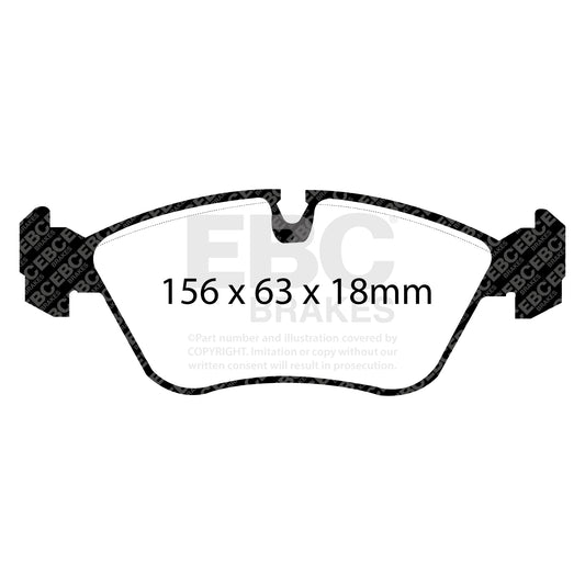EBC ULTIMAX2 Front Brake Pad Set Volvo 271587