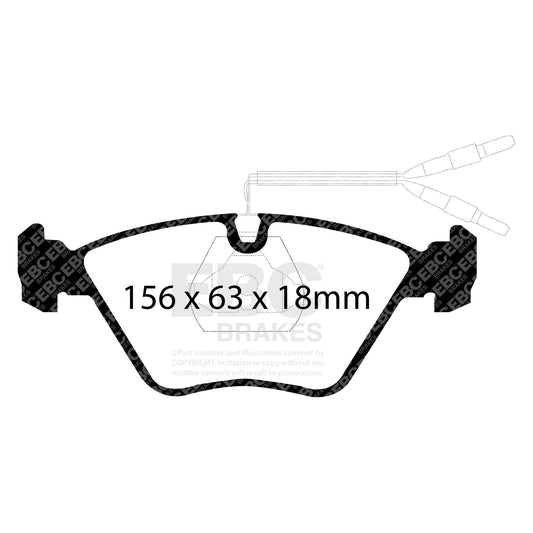 EBC ULTIMAX2 Brake Pad Set Front Citroen Peugeot
