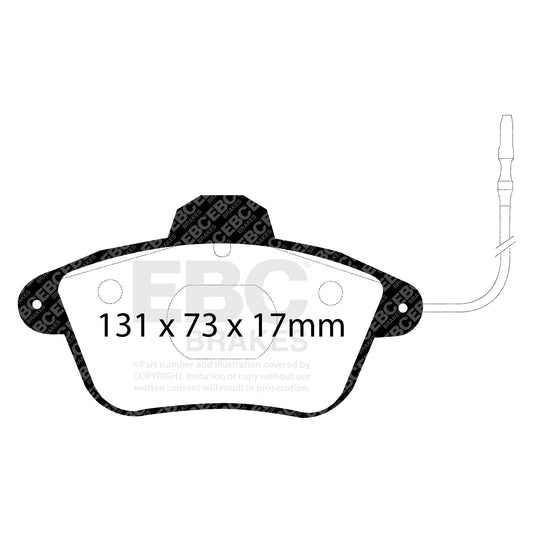 EBC ULTIMAX2 Brake Pad Set front Citroen 95659639