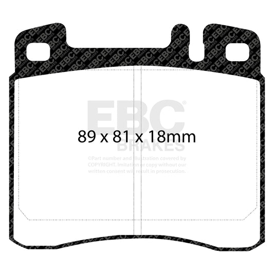 EBC ULTIMAX2 Front Brake Pad Set Mercedes-Benz 0024200320