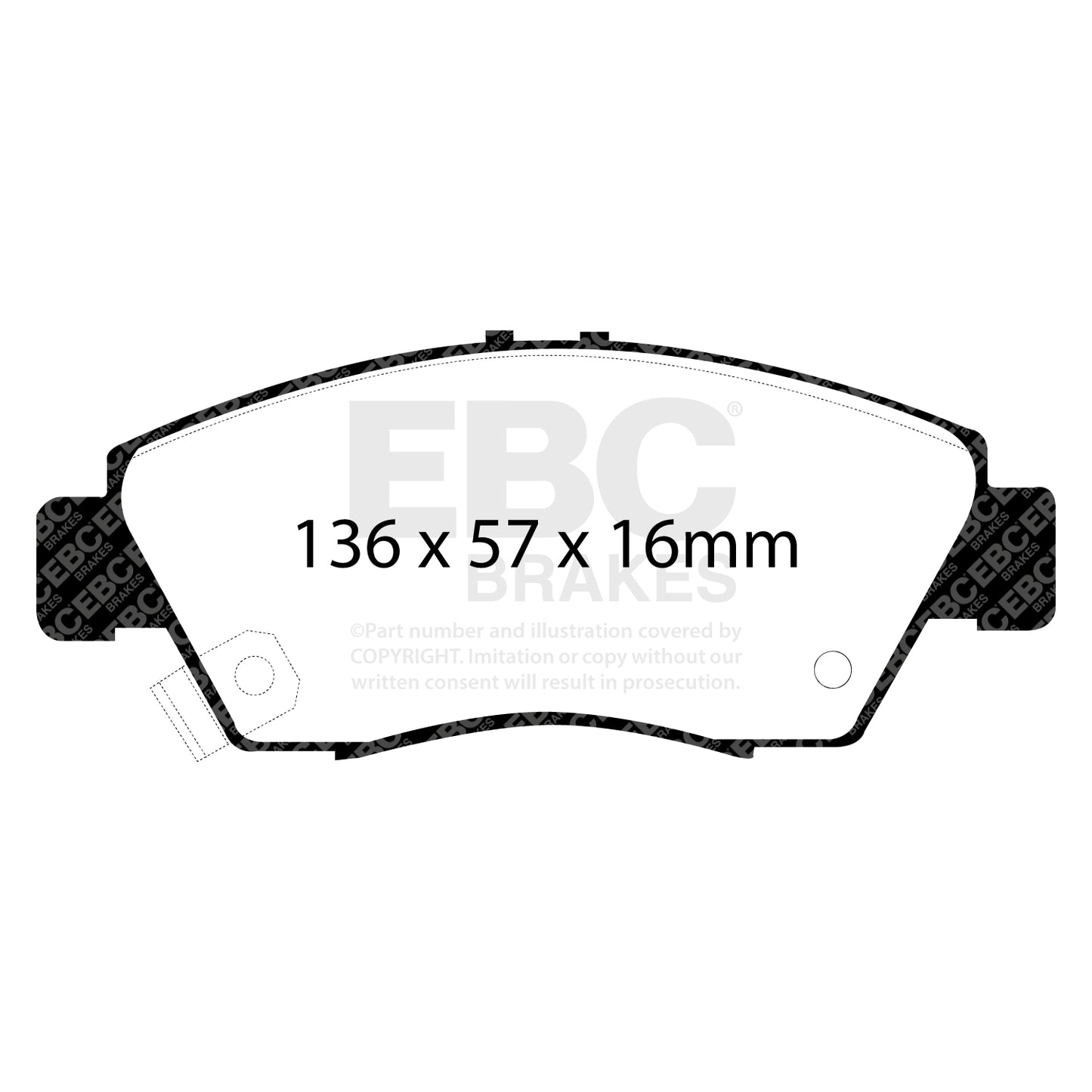 EBC ULTIMAX2 Front Brake Pad Set Honda 45022SR3V10