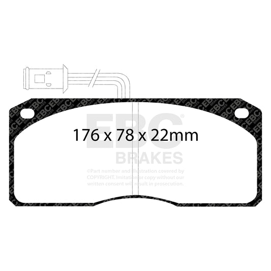 EBC ULTIMAX2 Rear Brake Pad Set Ford Commercial