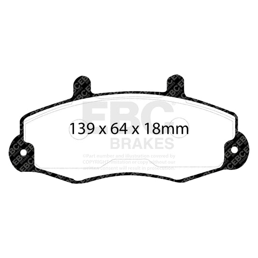 EBC ULTIMAX2 Front Brake Pad Set Ford Commercial