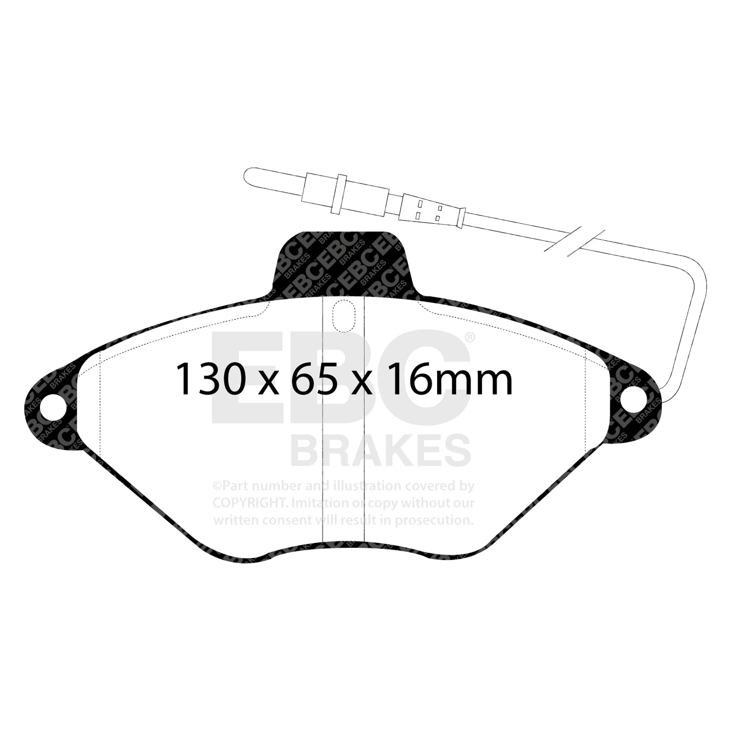 EBC ULTIMAX2 Front Brake Pad Set Citroen 95667787
