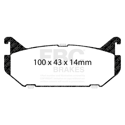 EBC YELLOWSTUFF Rear Brake Pad Set