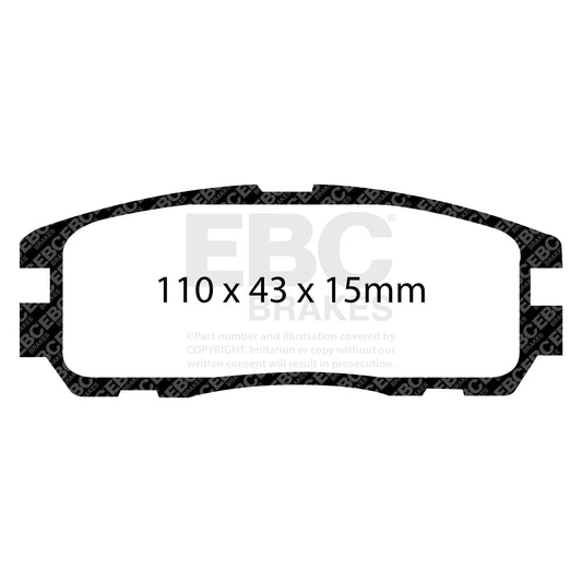 EBC ULTIMAX2 Rear Brake Pad Set
