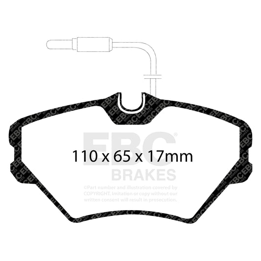 EBC ULTIMAX2 Brake Pad Set front Renault