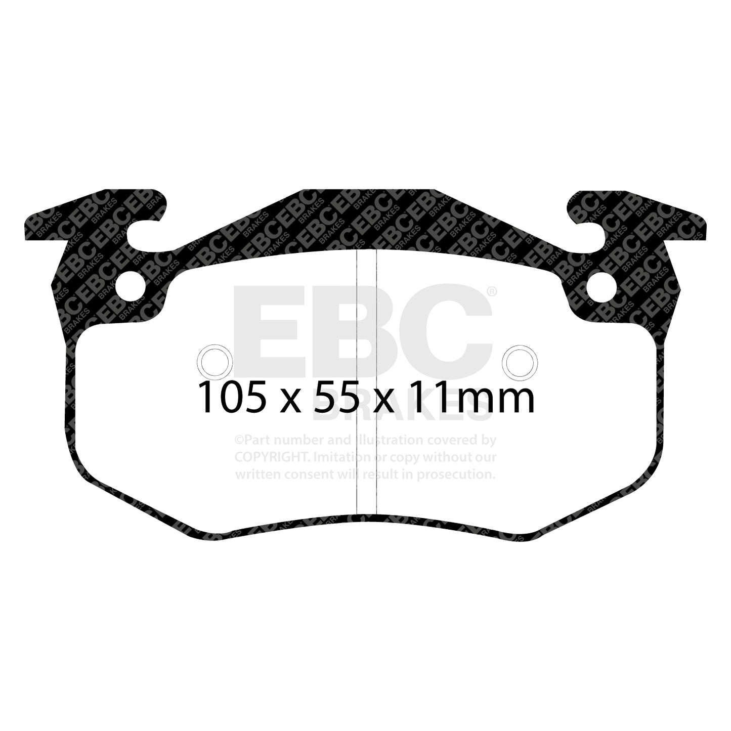 EBC YELLOWSTUFF Rear Brake Pad Set Renault 7701204036