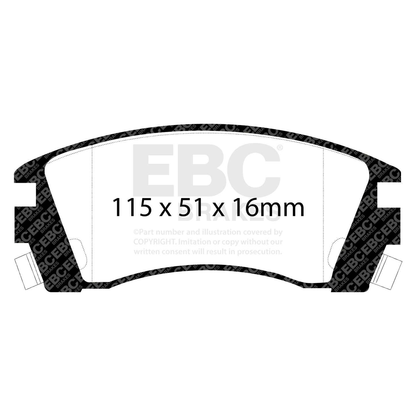 EBC Zestaw klocków hamulcowych ULTIMAX2 przód Nissan Commercial 4106067R86