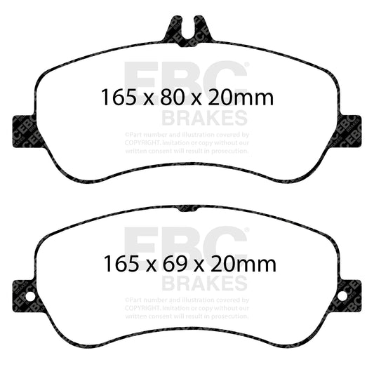 EBC ULTIMAX2 Front Brake Pad Set Mercedes-Benz A0054204820