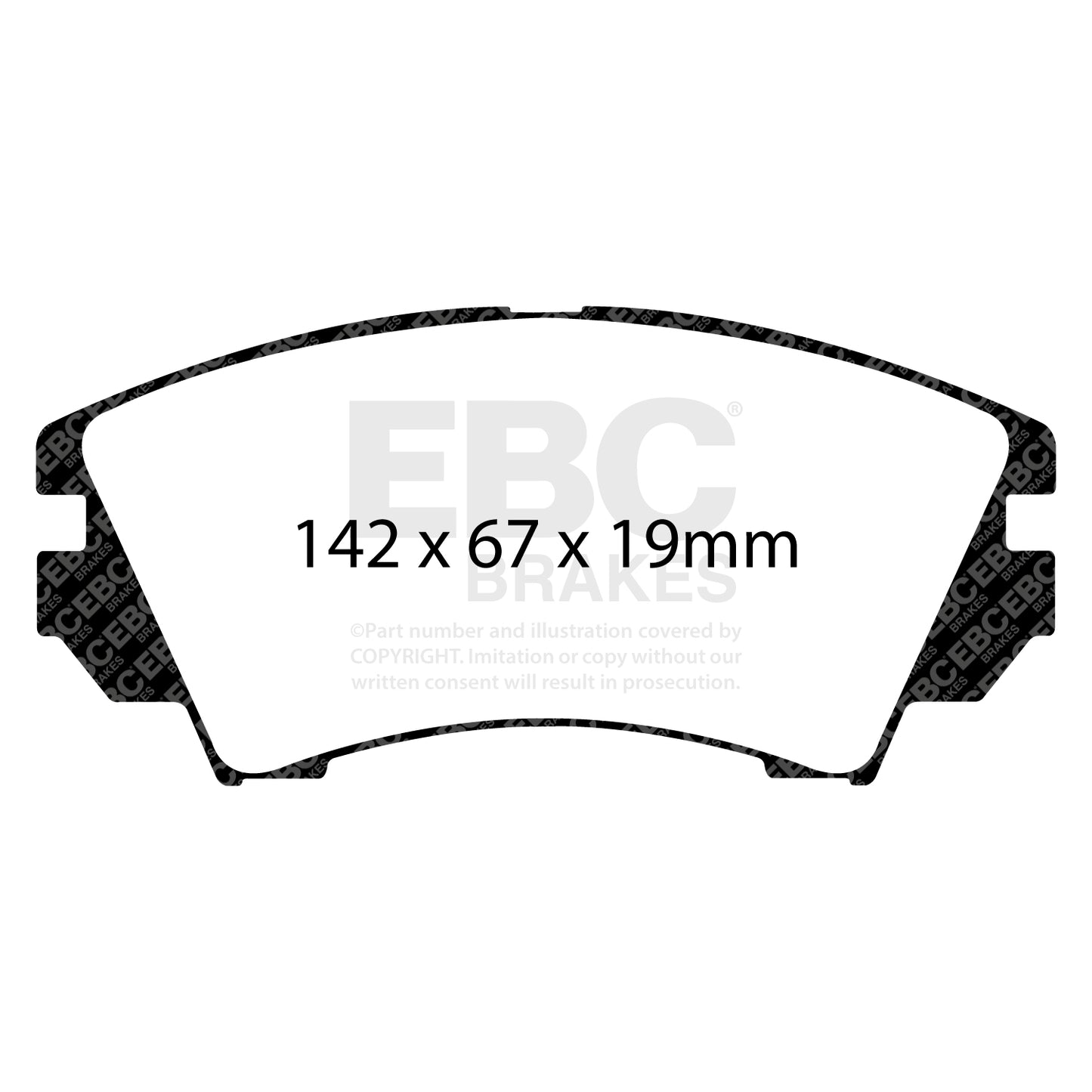 EBC YELLOWSTUFF Front Brake Pad Set Chevrolet MG Opel Saab