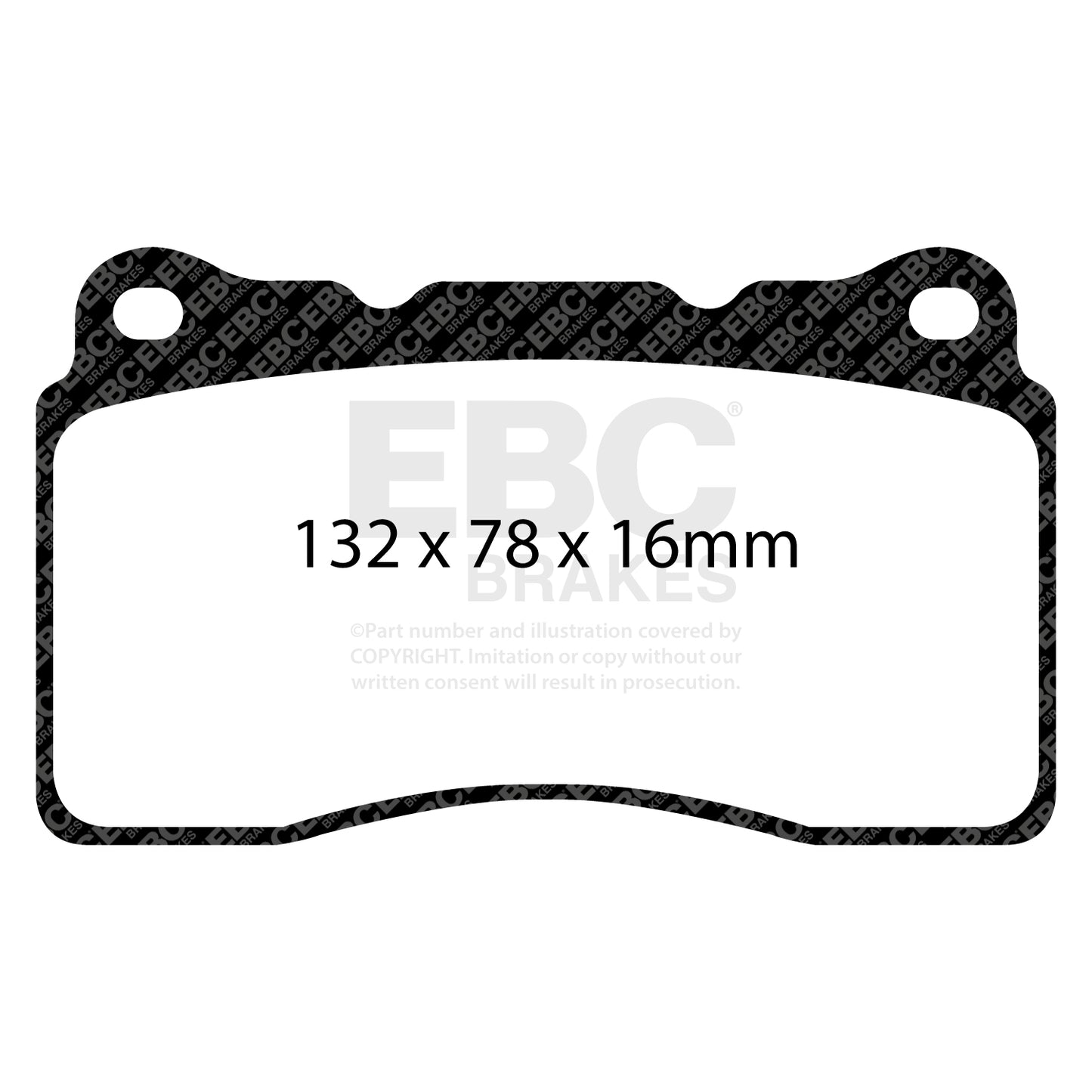 EBC Zestaw klocków hamulcowych REDSTUFF przód Cadillac Opel Saab Vauxhall
