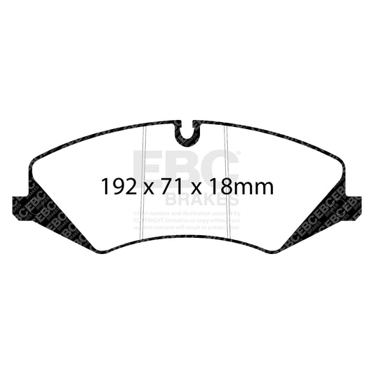 EBC ULTIMAX2 Brake Pad Set Front Land Rover LR021253