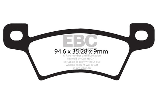 EBC ULTIMAX2 Brake Pad Set rear Microcar R1003900