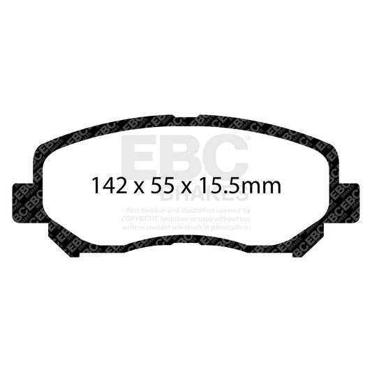 EBC GREENSTUFF Front Brake Pads Set Mazda K0Y1-33-23Z