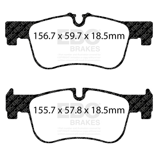 EBC GREENSTUFF Front Brake Pad Set BMW