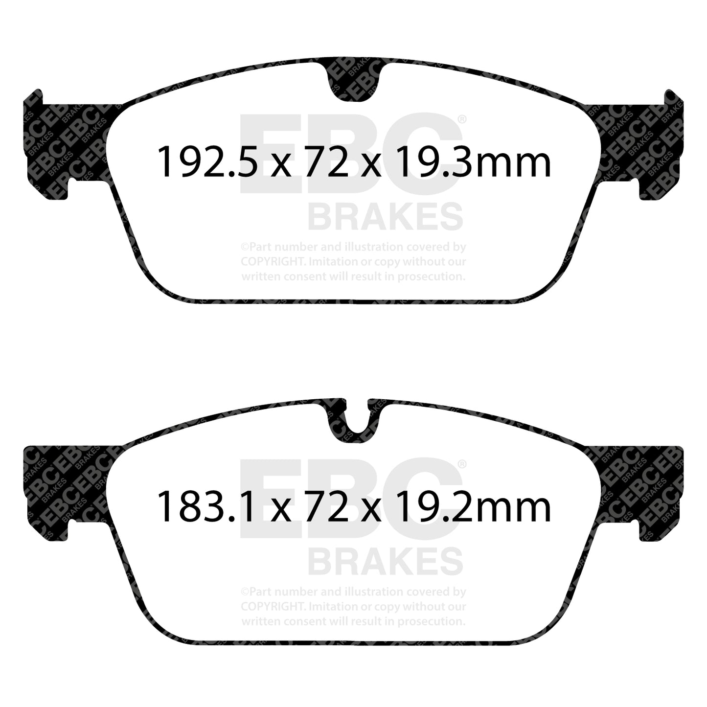EBC Zestaw klocków hamulcowych YELLOWSTUFF przód Mercedes-Benz 0064203720