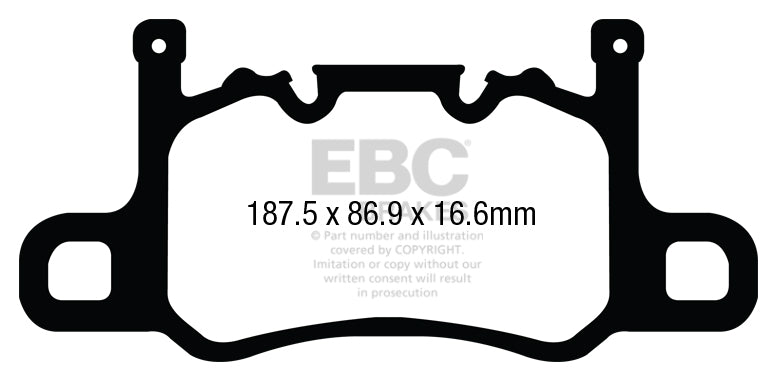 EBC RP-1 Racing Rear Brake Pads Porsche