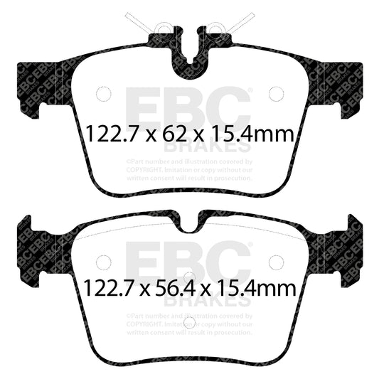 EBC GREENSTUFF Brake Pad Set Rear Mercedes-Benz 0084201320