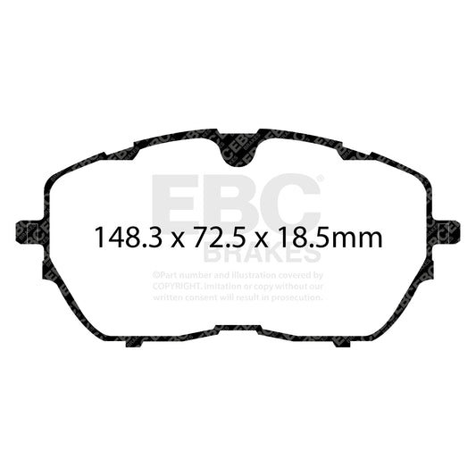 EBC ULTIMAX2 Front Brake Pad Set Citroen DS Opel Peugeot