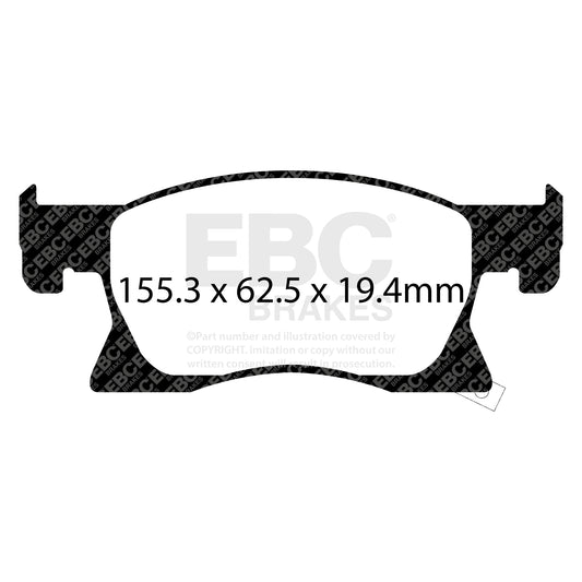EBC GREENSTUFF Front Brake Pads Opel Vauxhall 13478301