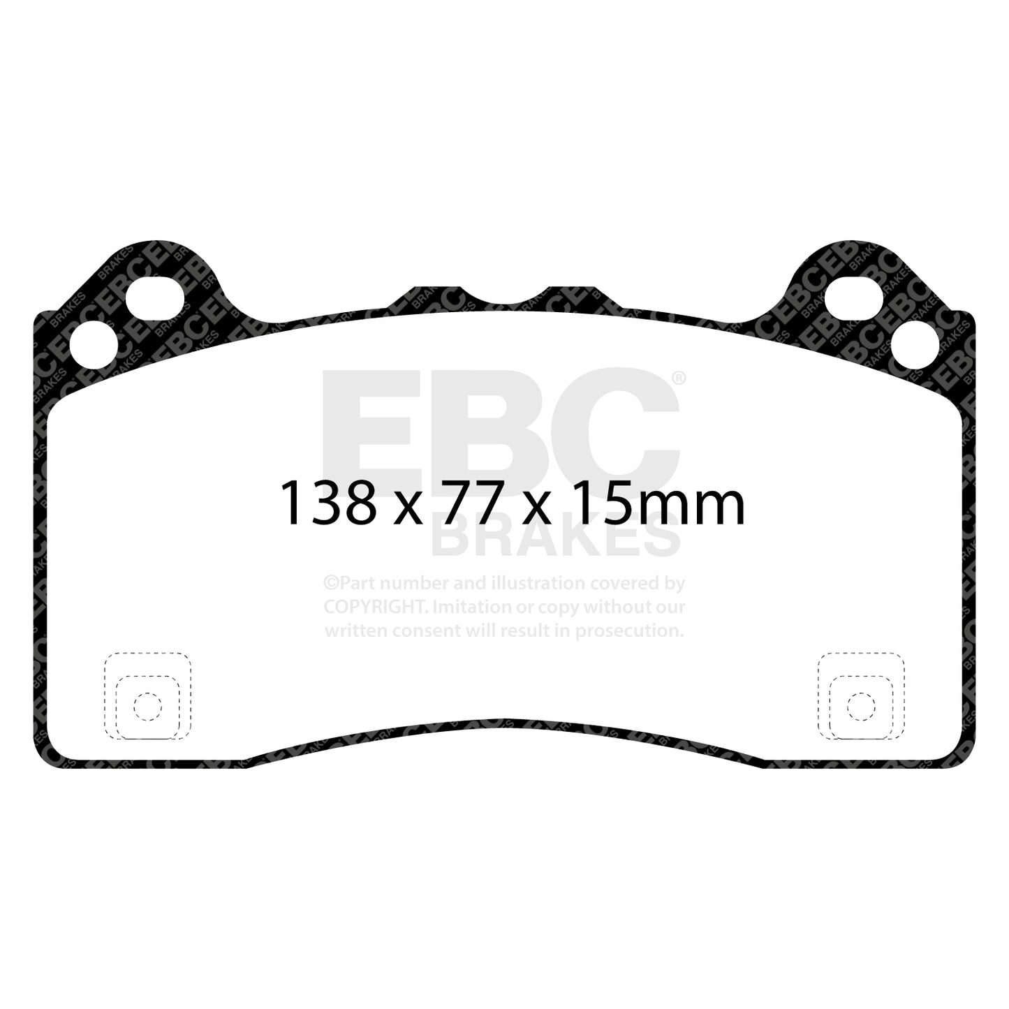 EBC Zestaw klocków hamulcowych YELLOWSTUFF przód Ford 2003984 G1FY2K021AB
