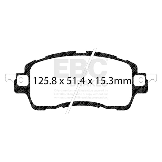 EBC ULTIMAX2 Front Brake Pad Set Mazda 04465-WB001