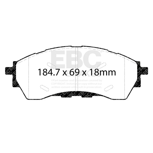EBC ULTIMAX2 Front Brake Pad Set