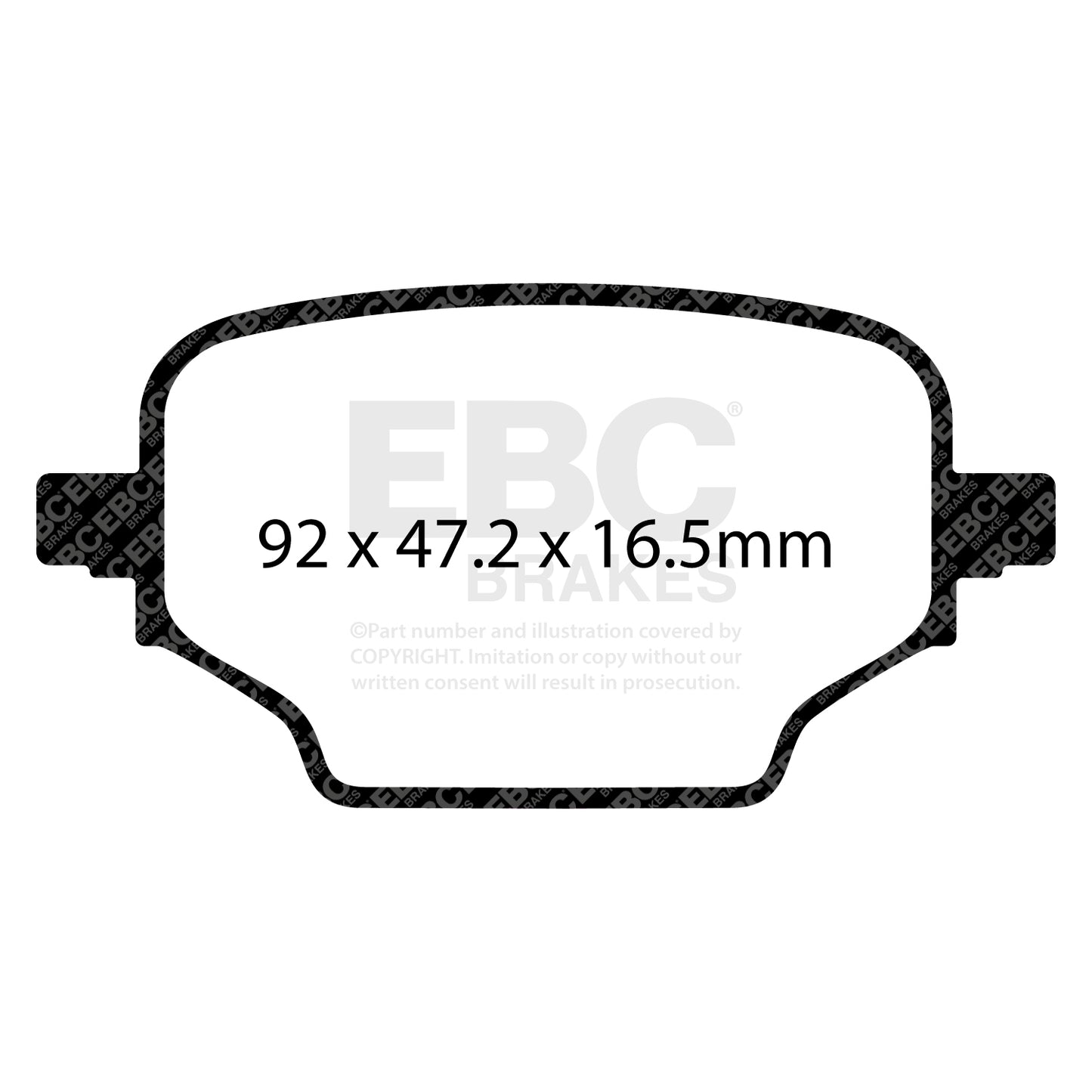 EBC Zestaw klocków hamulcowych ULTIMAX2 tył Citroen Commercial Fiat Opel