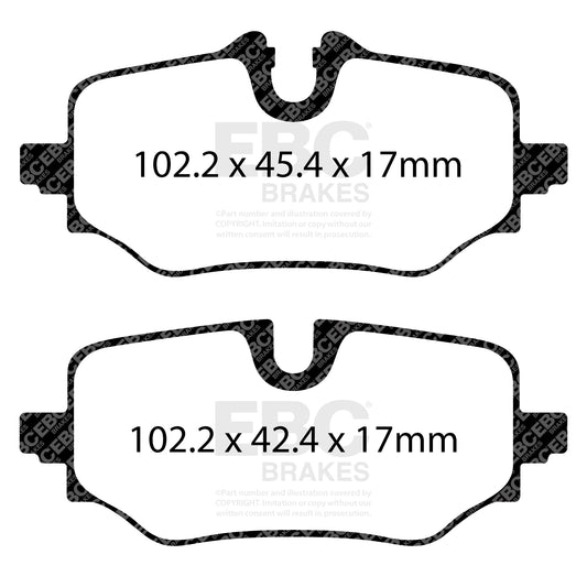 EBC ULTIMAX2 Brake Pad Set Rear BMW Mini