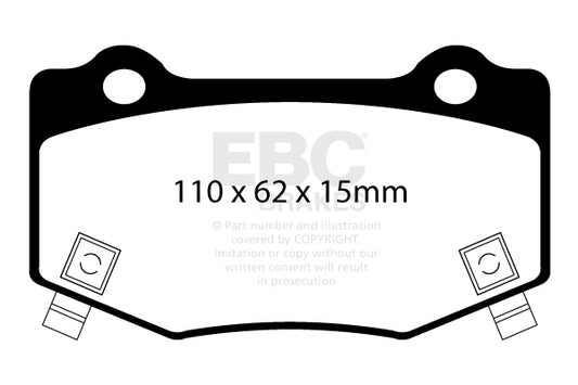 EBC REDSTUFF Rear Brake Pad Set Cadillac Chevrolet