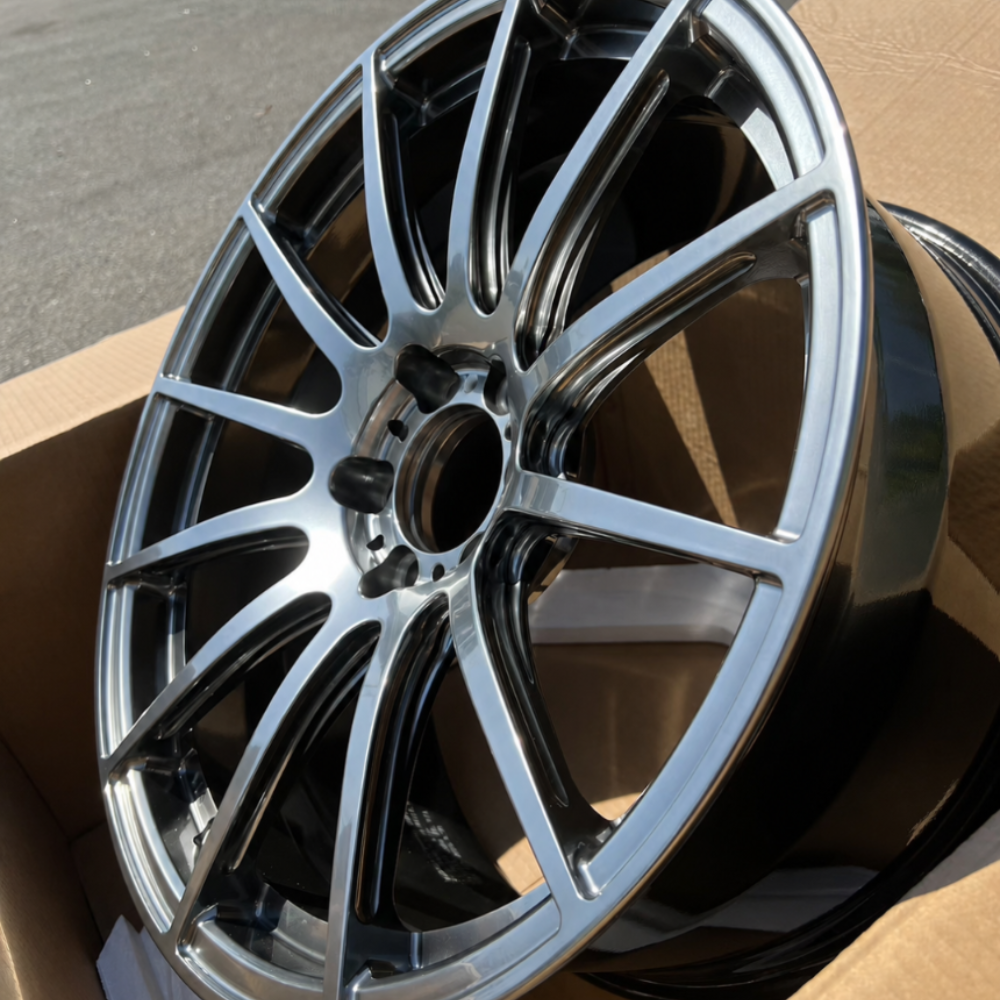 EBG Komplet sportowe felgi aluminiowe lekkostopowe srebrne 19x8.5 5x112 ET30