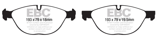 EBC Redstuff Brake Pads Kit BMW