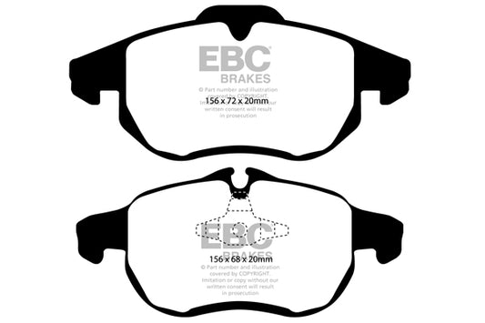 EBC Zestaw wyścigowych klocków hamulcowych RP-X Racing przód Opel Saab