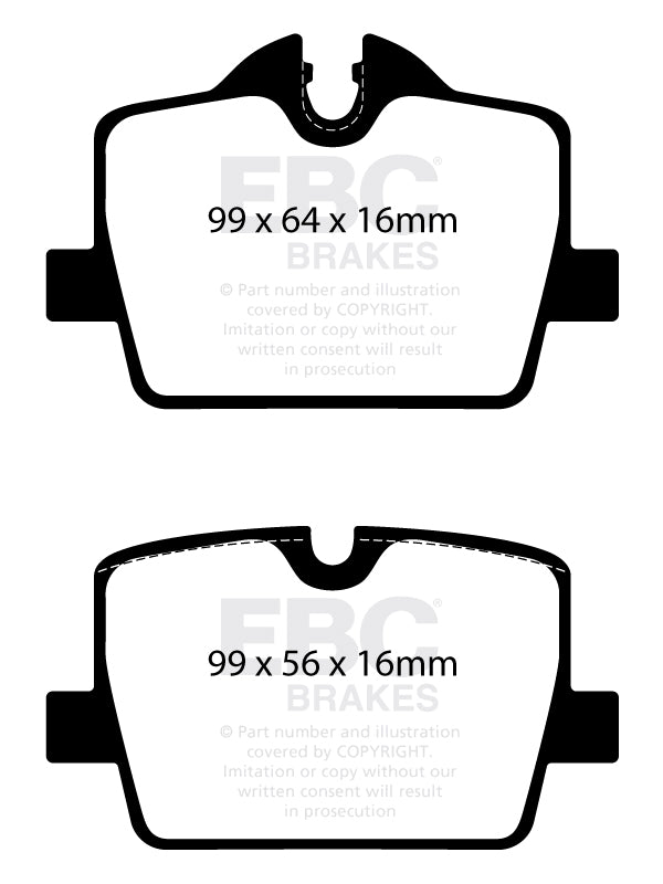 EBC Zestaw wyścigowych klocków hamulcowych RP-X Racing tył BMW Toyota