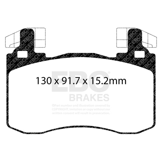 EBC REDSTUFF Front Brake Pad Kit Genesis Kia