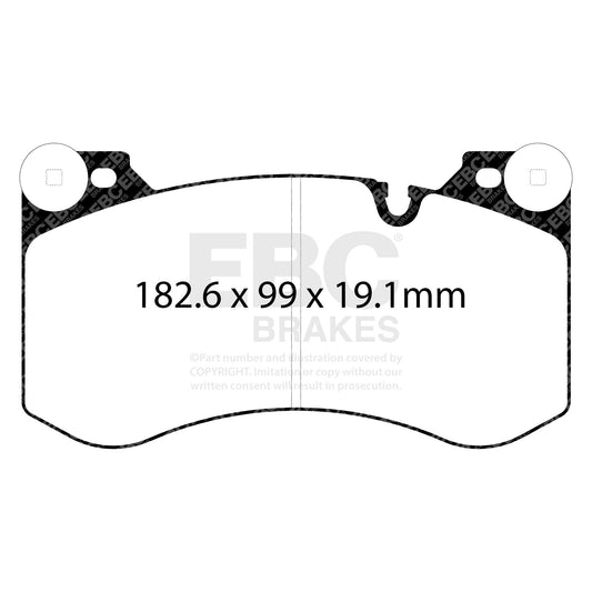 EBC REDSTUFF front brake pad set BMW