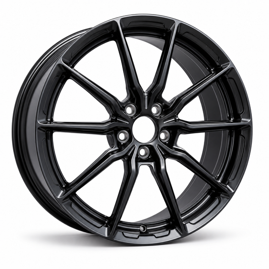 EBG Komplet sportowe felgi aluminiowe lekkostopowe czarne 18x8 5x112 ET38