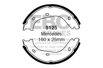 EBC Rear Brake Shoe Set Mercedes-Benz