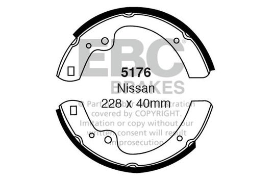 EBC Brake Shoes Rear Datsun Nissan