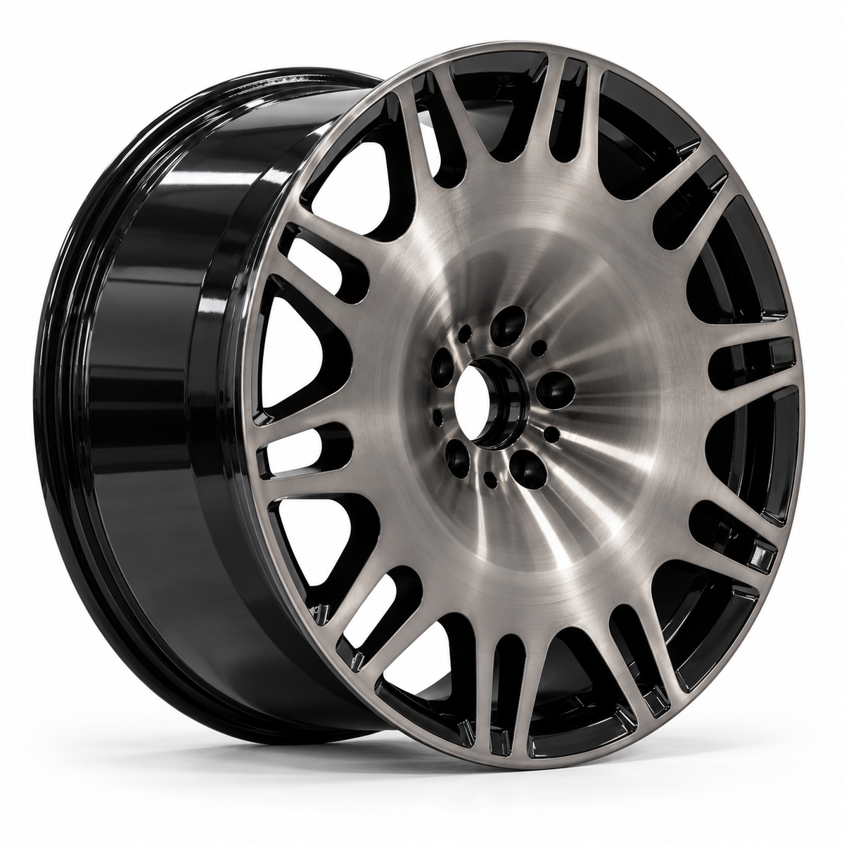 EBG Komplet sportowe felgi aluminiowe czarno-srebrne 21x10/11 5x112 ET54/49 Mercedes